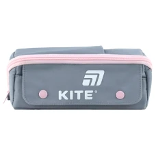 Пенал м'який Kite K25-2702-1 сіро-рожевий