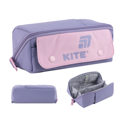 Пенал м'який Kite K25-2702-2 фіолетово-рожевий