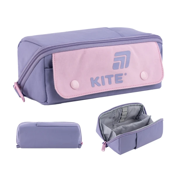 Пенал м'який Kite K25-2702-2 фіолетово-рожевий