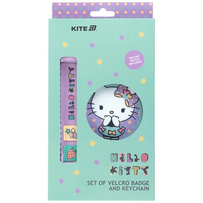 Набір бейдж на липучці та підвіска, 2 шт., HK25-3010-1 Hello Kitty