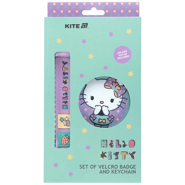 Набір бейдж на липучці та підвіска, 2 шт., HK25-3010-1 Hello Kitty