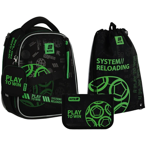 Набір рюкзак + пенал + сумка для взуття Kite SET_K25-555S-2 Play&Win