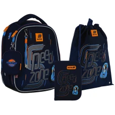 Набір рюкзак + пенал + сумка для взуття Kite SET_K25-555S-3 Speed Zone