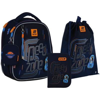 Набір рюкзак + пенал + сумка для взуття Kite SET_K25-555S-3 Speed Zone