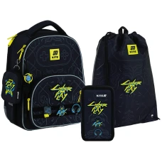 Набір рюкзак + пенал + сумка для взуття Kite SET_K25-556M-2  Cyber