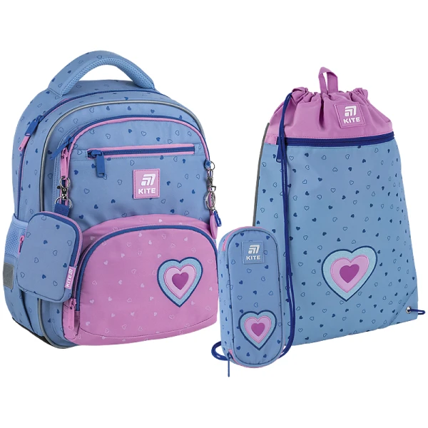 Набір рюкзак + пенал + сумка для взуття Kite SET_K25-773M-1 Lovely