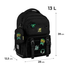 Набір рюкзак + пенал + сумка для взуття Kite SET_K25-1022M-2 CyberGame