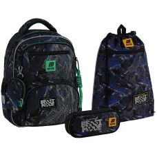 Набір рюкзак + пенал + сумка для взуття Kite SET_K25-773M-3 Beast Mode