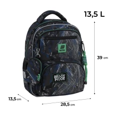 Набір рюкзак + пенал + сумка для взуття Kite SET_K25-773M-3 Beast Mode