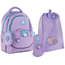 Набір рюкзак + пенал + сумка для взуття Kite SET_K25-700M-6 Kawaii Love