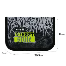 Пенал Kite 1 від., 1 відв., без наповнення K25-621-6 Street Style