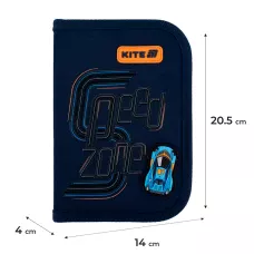 Пенал Kite 1 від., 2 відв., без наповнення K25-622-4 Speed Zone