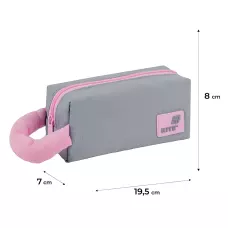 Пенал м'який Kite K25-2703-2 сіро-рожевий