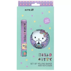 Набір бейдж на липучці та підвіска, 2 шт., HK25-3010-1 Hello Kitty