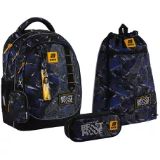 Набір рюкзак + пенал + сумка для взуття Kite SET_K25-700M-4 Beast Mode