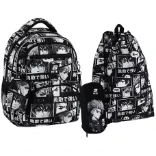 Набір рюкзак + пенал + сумка для взуття Kite SET_K25-773M-4 Anime Boy