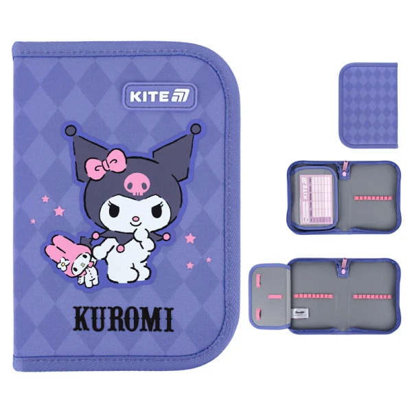 Пенал Kite 1 від., 1 відв., без наповнення HK25-621-2 Kuromi