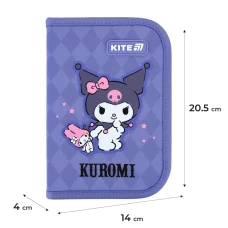 Пенал Kite 1 від., 1 відв., без наповнення HK25-621-2 Kuromi