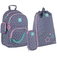 Набір рюкзак + пенал + сумка для взуття Kite SET_K25-585M-2 Kawaii Star