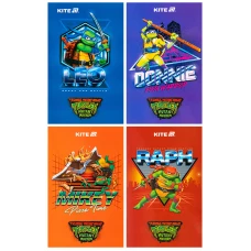 Блокнот-планшет А6, 50арк, нелінований Ninja Turtles NT25-195 Kite