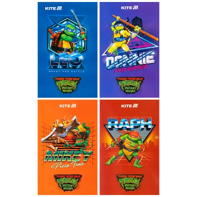 Блокнот-планшет А6, 50арк, нелінований Ninja Turtles NT25-195 Kite