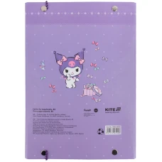 Папка для зошитів В5 на гумці картон, Kuromi HK25-210-2 Kite