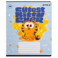 Зошит 12 арк., клітинка, гібр. лак + УФ лак, Garfield GF24-232 Kite