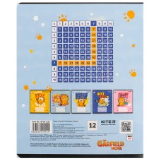 Зошит 12 арк., клітинка, гібр. лак + УФ лак, Garfield GF24-232 Kite