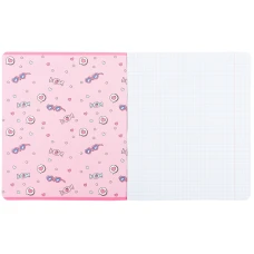 Зошит 12 арк., клітинка, гібр. лак + УФ лак, Hello Kitty HK25-232-1 Kite