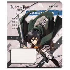 Зошит 12 арк., клітинка, софт тач + УФ лак, Attack on Titan AT24-232 Kite