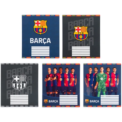 Зошит 12 арк., клітинка, софт тач + УФ лак, FC Barcelona BC25-232 Kite
