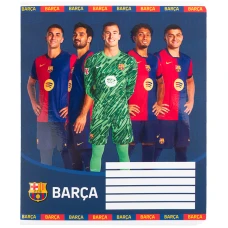 Зошит 12 арк., клітинка, софт тач + УФ лак, FC Barcelona BC25-232 Kite