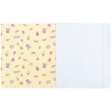 Зошит 12 арк., клітинка, софт тач + УФ лак, Kuromi HK25-232-4 Kite