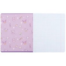 Зошит 12 арк., клітинка, УФ лак + глітер, Kuromi HK25-232-3 Kite