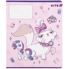 Зошит 12 арк., клітинка, УФ лак + глітер, My Little Pony LP25-232 Kite