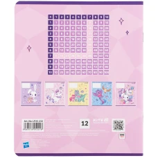 Зошит 12 арк., клітинка, УФ лак + глітер, My Little Pony LP25-232 Kite