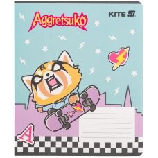 Зошит 18 арк., клітинка, софт тач + УФ лак, Aggretsuko AR25-236 Kite