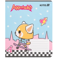 Зошит 18 арк., клітинка, софт тач + УФ лак, Aggretsuko AR25-236 Kite
