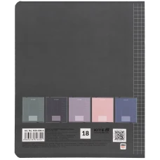 Зошит 18 арк., клітинка, софт тач + УФ лак, Kite One color K25-236-2