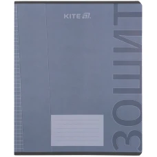 Зошит 18 арк., клітинка, софт тач + УФ лак, Kite One color K25-236-2