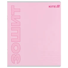 Зошит 18 арк., лінія, софт тач + УФ лак, Kite One color K25-237-2