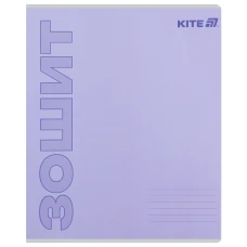 Зошит 18 арк., лінія, софт тач + УФ лак, Kite One color K25-237-2