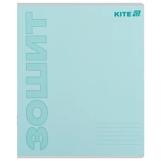 Зошит 18 арк., лінія, софт тач + УФ лак, Kite One color K25-237-2