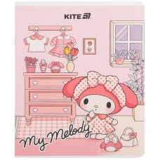 Зошит 24 арк., клітинка, софт тач + УФ лак, Kuromi HK25-238 Kite