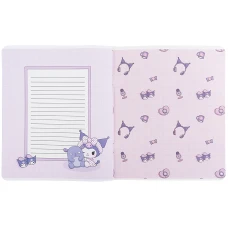 Зошит 24 арк., клітинка, софт тач + УФ лак, Kuromi HK25-238 Kite
