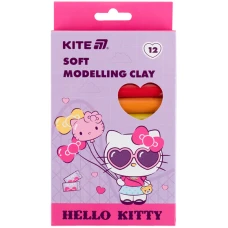 Пластилін восковий, 12 кольорів, 200 г. Hello Kitty HK25-086 Kite
