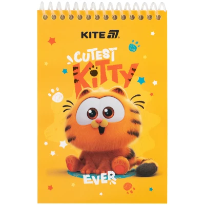 Блокнот пласт обкл., спіраль А6, 48арк., нелінований Garfield GF25-196 Kite