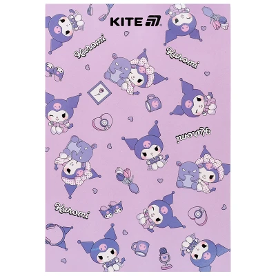 Блокнот-планшет A5, 50арк, клітинка, Kuromi HK25-194-1 Kite