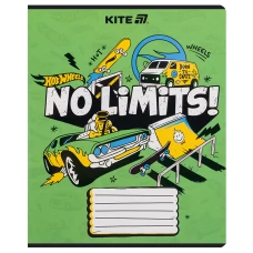 Зошит 18 арк., лінія, гібр. лак + УФ лак, Hot Wheels HW25-237 Kite