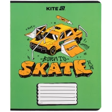 Зошит 18 арк., клітинка, гібр. лак + УФ лак, Hot Wheels HW25-236 Kite